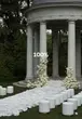 Пуф «Круг» серебряный, белый бархат - Фото миниатюра 2