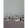 Номерки для столов с 1-10 прозрачные с золотом - Фото миниатюра 5