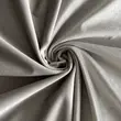 Скатерть круглая бархатная светло-серая - Фото миниатюра 3