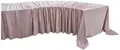 Скатерть прямая широкая бархатная горчичная - Фото миниатюра 4