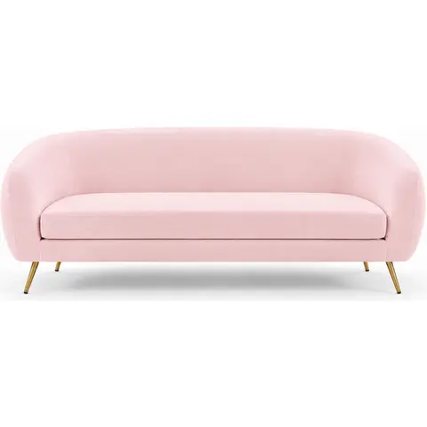Диван Моссо светло-розовый бархат - Фото 1