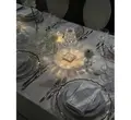Подстановочная тарелка «Салак» прозрачная с серебряной каймой - Фото миниатюра 10