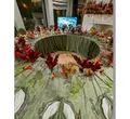 Стул «Вашингтон» серебряный, пыльно-зеленые подушки из бархата - Фото миниатюра 3