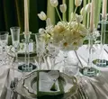Подстановочная тарелка «Тайга» белая с золотым кантом - Фото миниатюра 2