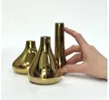Набор золотых ваз «Гута» - Фото миниатюра 2