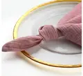 Салфетка из муслина зефирная - Фото миниатюра 2