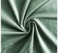 Скатерть прямая широкая бархатная шалфейная - Фото миниатюра 2